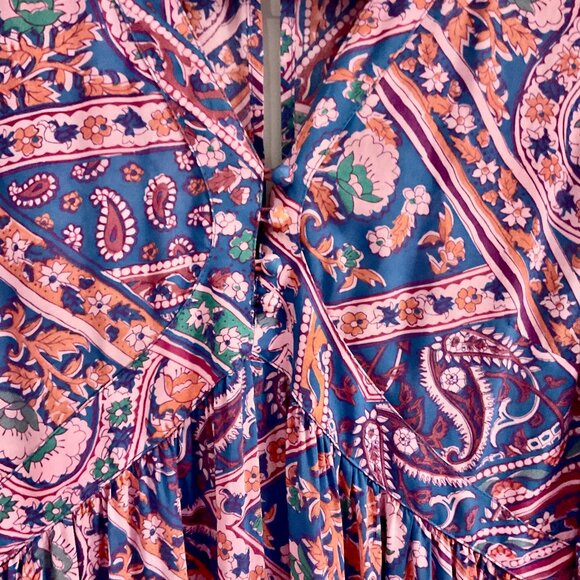 ba&sh Falba V Neck Maxi Dress LIKE NEW - Picture 3 of 12